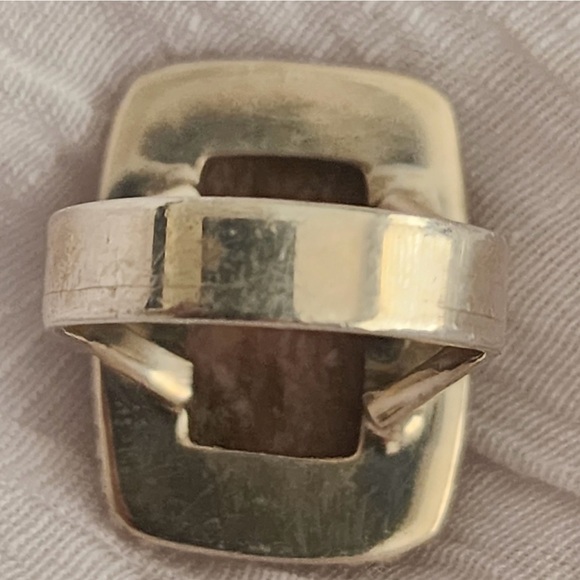 New Solid Sterling Silver Opal Ring - Picture 3 of 5